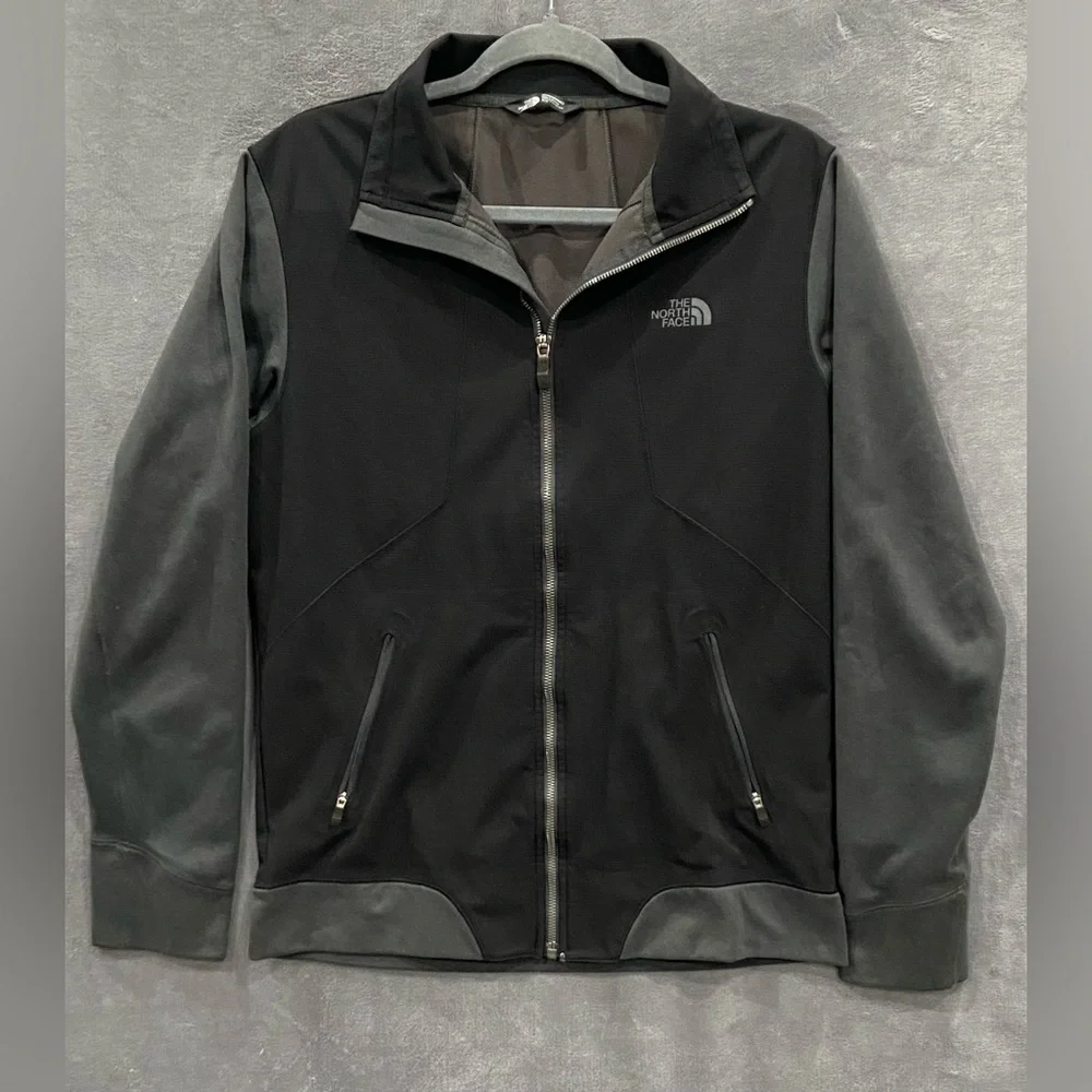 North Face Kadet Full Zip Black Jacket Men’s Size Small Lightweight Track Logo